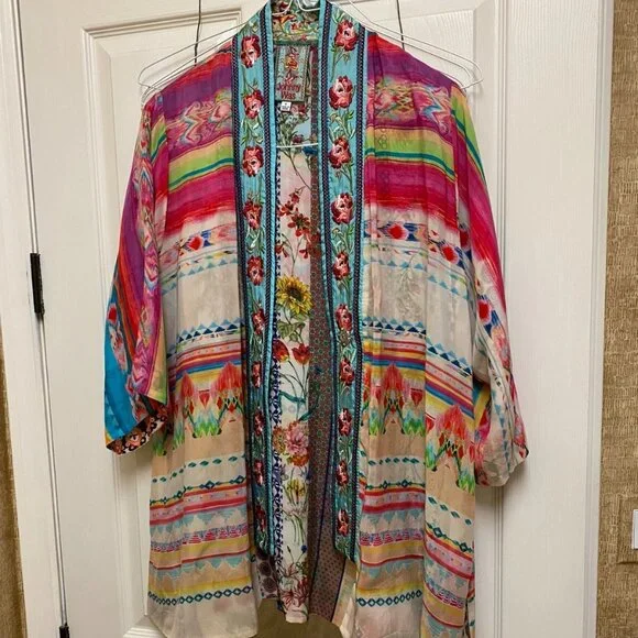 Johnny Was Maci Georgette Reversible Kimono NWOT - Picture 5 of 7